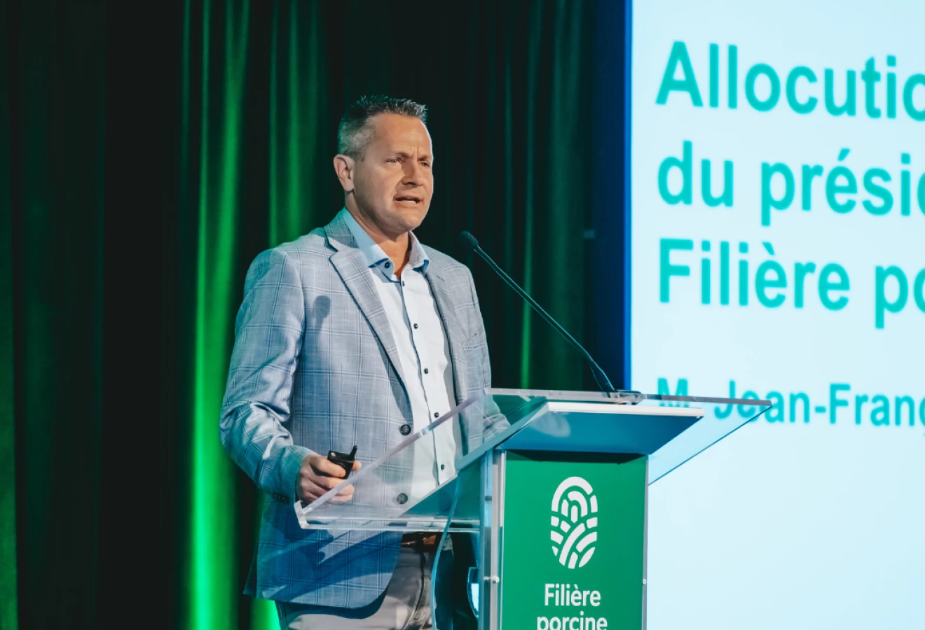 Jean-François Roy, président de la Filière porcine coopérative