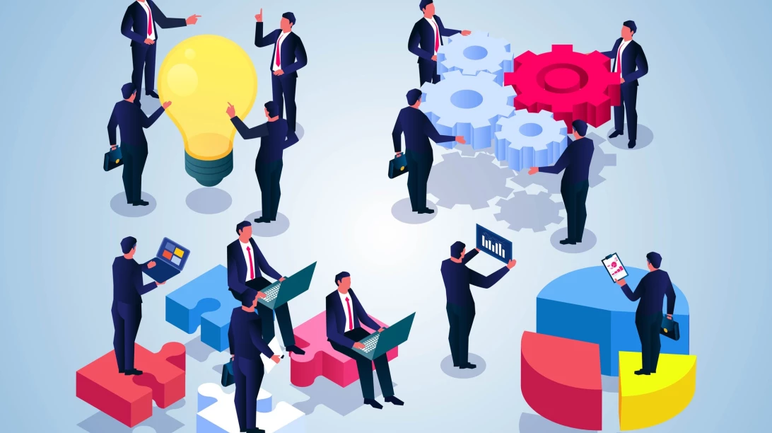 Une équipe partage ses connaissances