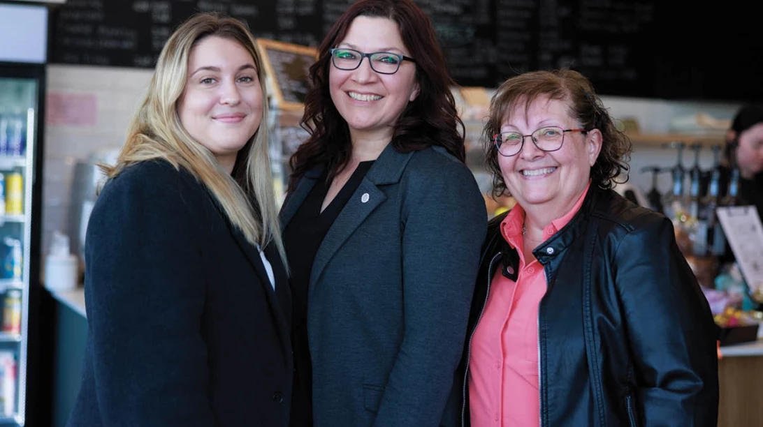 Virginie Cloutier, Johanne Cameron et Sylvie Fontaine