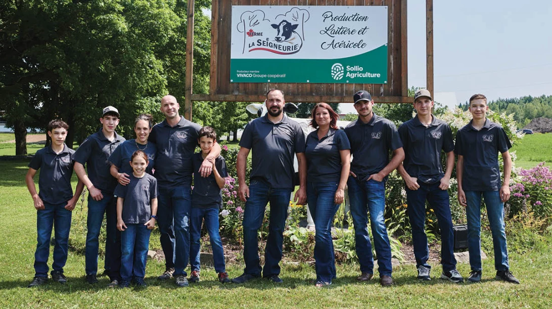 La famille de la Ferme La Seigneurie