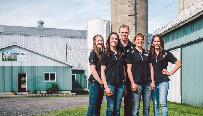 Photo des membres de la Ferme Bois Mou.