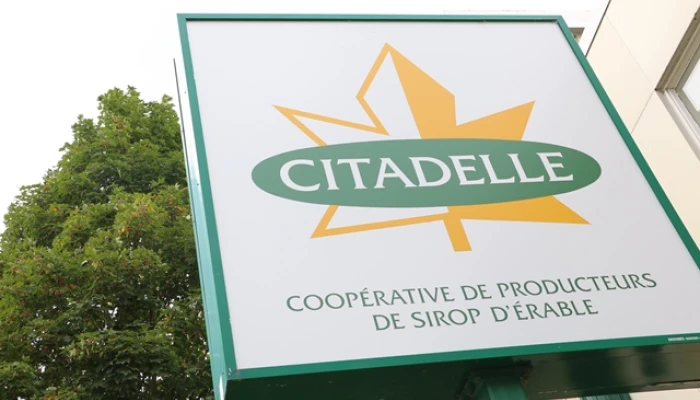 Image d'un panneau de la coopérative Citadelle.