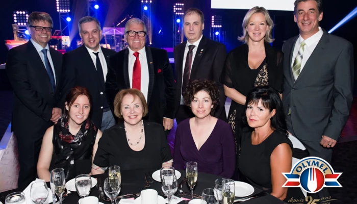 Photo de personnes présentes lors de la Soirée Reconnaissance du 2 avril, incluant Réjean Nadeau.
