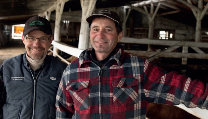 Photo des propriétaires de la Station génétique de la Beauce.