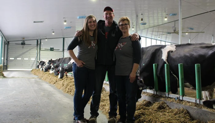 Gerry et Linda Overvest, et leur fille Morgan.