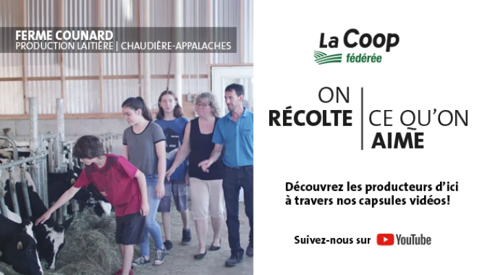 Annonce pour la campagne télé de La Coop Fédérée.
