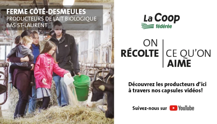 Annonce pour la campagne télé de La Coop Fédérée.