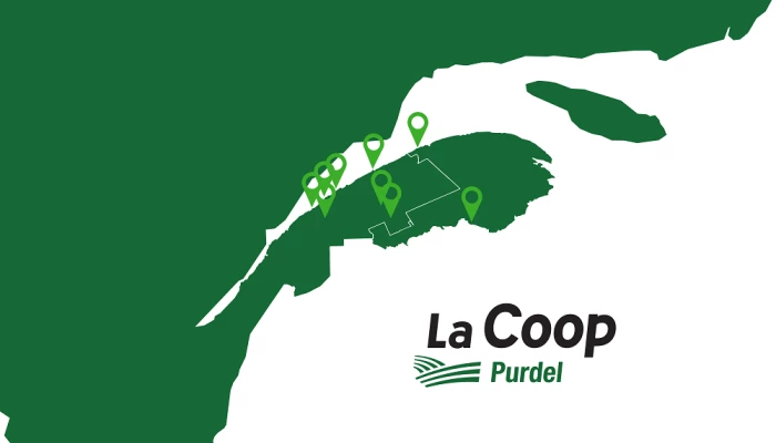 Carte de La Coop Purdel