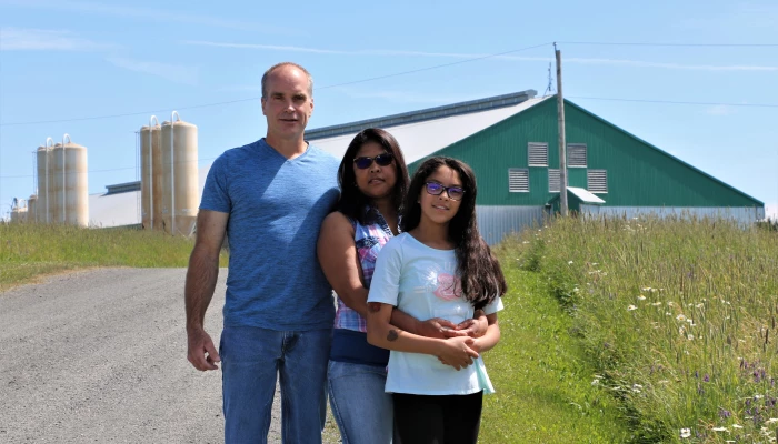 Gilles Bédard et sa famille