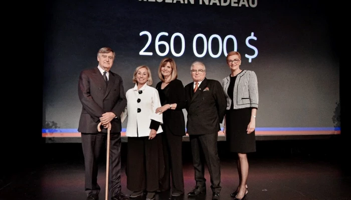 Lucien Bouchard, Céline Rousseau, Liza Frulla, Réjean Nadeau et Paloma Fernandez.