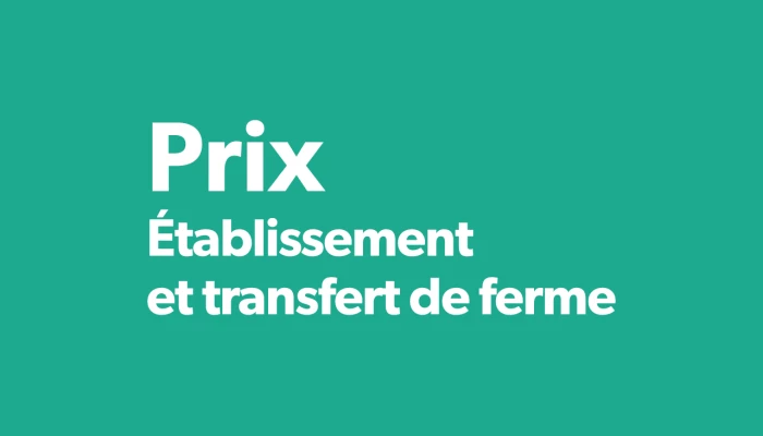 Logo Prix Établissement et transfert de ferme.