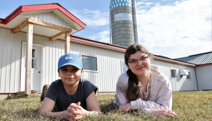 Laurence, 14 ans, et son frère, Ludovic, 11 ans