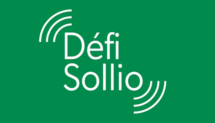 Défi Sollio sur fond vert.
