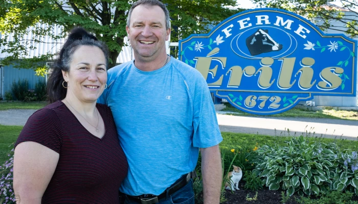 Lise Normand et Éric Houle, propriétaires de la Ferme Érilis