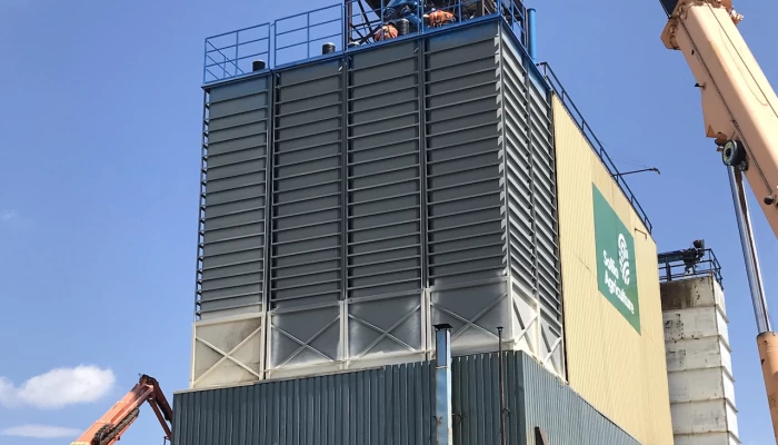 Usine en travaux de New Liskeard.