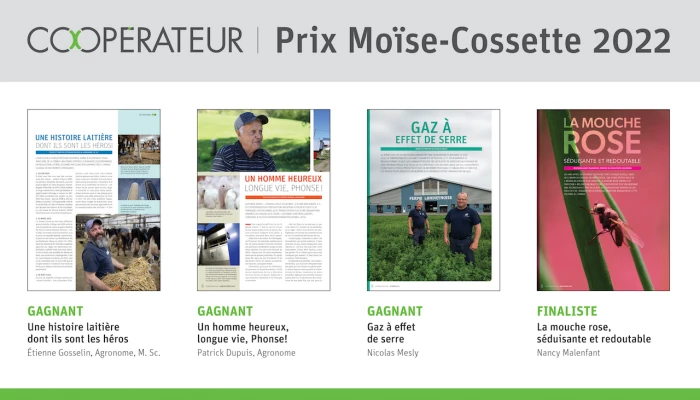 Prix Moïse-Cossette.