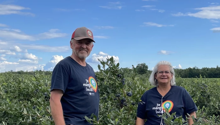 Propriétaires de la Bleuetière Lapointe