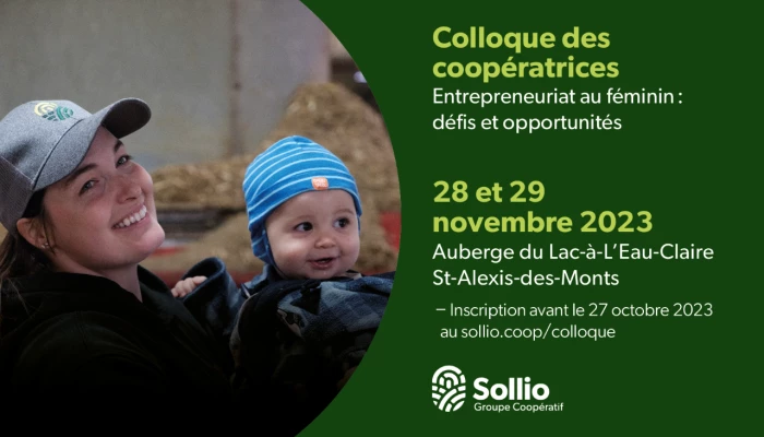 Visuel pour le Colloque des coopératrices 2023