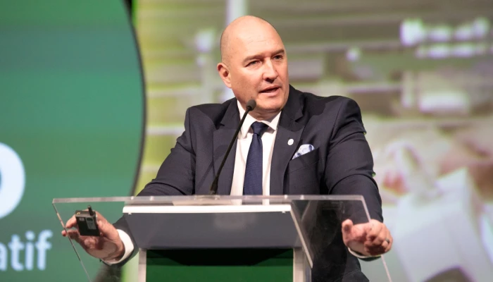 Pascal Houle, chef de la direction de Sollio Groupe Coopératif, à l'AGA 2024