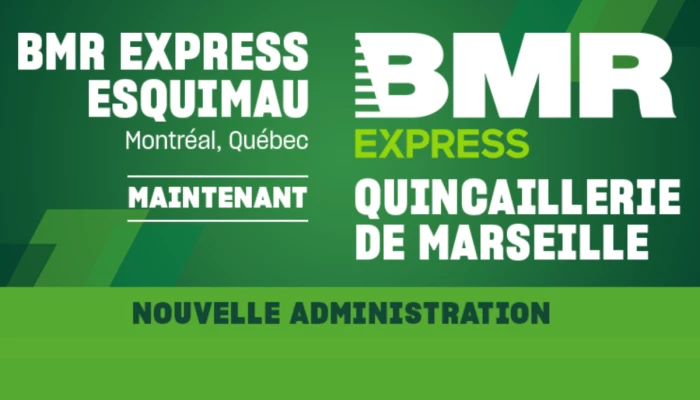 visuel changement de nom quincaillerie de marseille BMR express