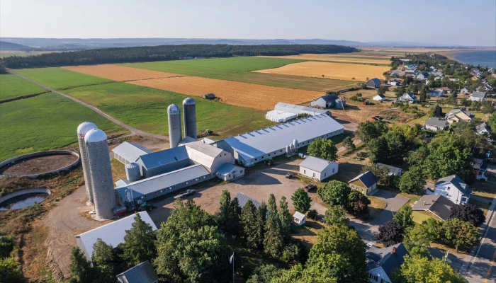 Ferme MB Pelletier vue des airs