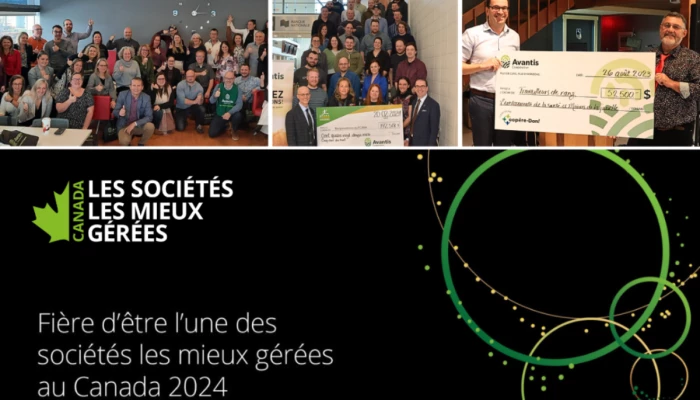 Avantis Coopérative nommée des sociétés les mieux gérées du Canada