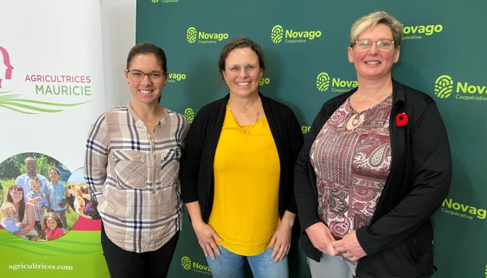 Katrine Venne, Cathy Fraser et Sophie Gendron