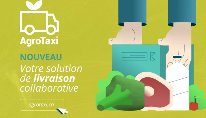 Visuel d'AgroTaxi par La Table agroalimentaire de la Chaudière-Appalaches (TACA)