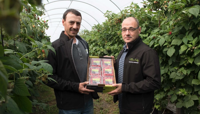 Daniel et Guy Pouliot, de la Ferme Onésime Pouliot