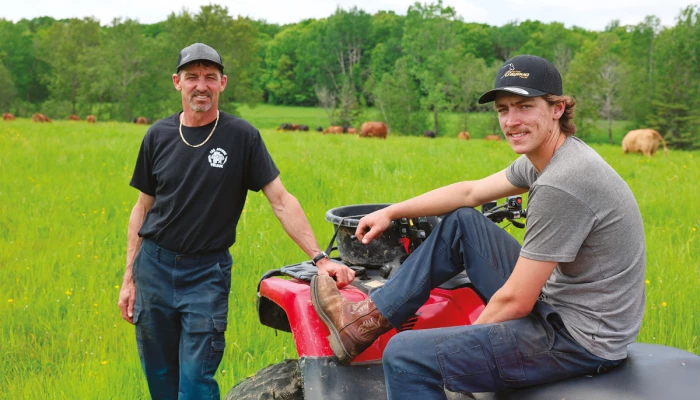 Claude et Anthony de la Ferme Claude Thouin