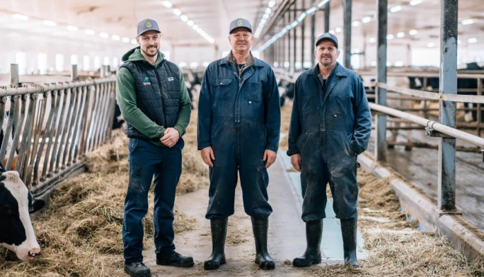 Patrick, Bernard et Mario de la Ferme M.B. Pelletier