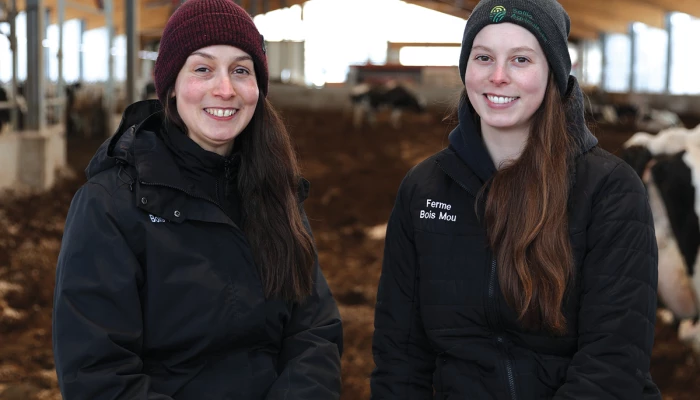 Patricia et Kathy de la Ferme Bois Mou