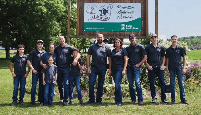 La famille de la Ferme La Seigneurie