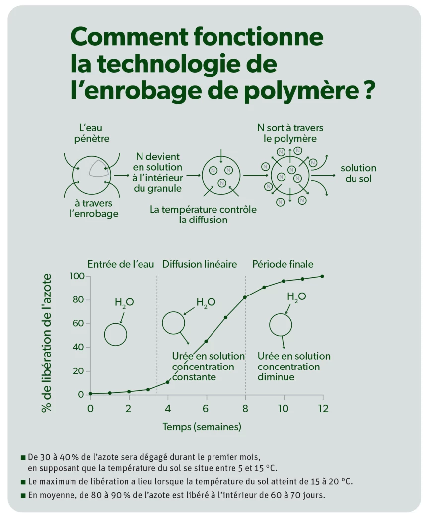 Fonctionnement de l'enrobage de polymère PurYield