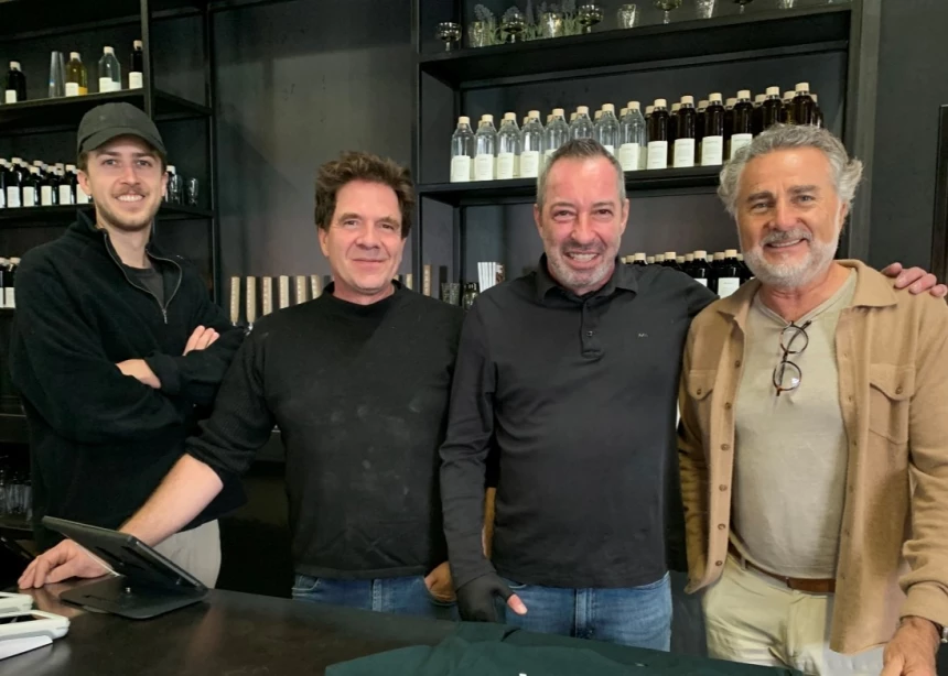 Quatre des cinq associés de Menaud : Martin Brisson, Charles Brissonneau, Enrico Bouchard et Gilles Brouard.