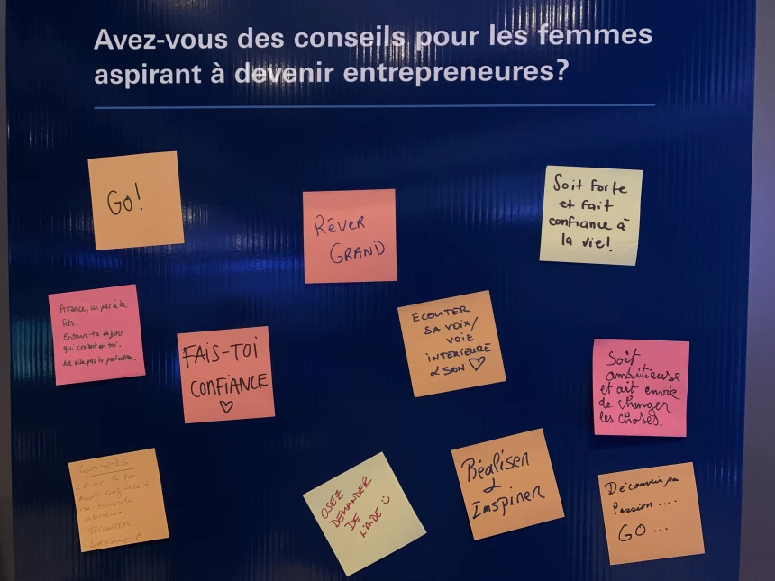 Tableaux avec des post-it