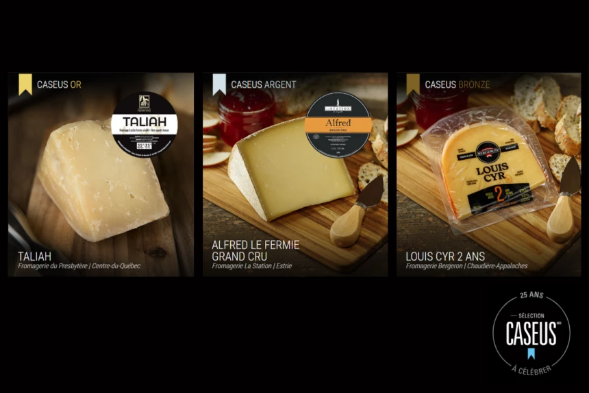 Les fromages gagnants de la 25e édition du concours Sélection Caseus