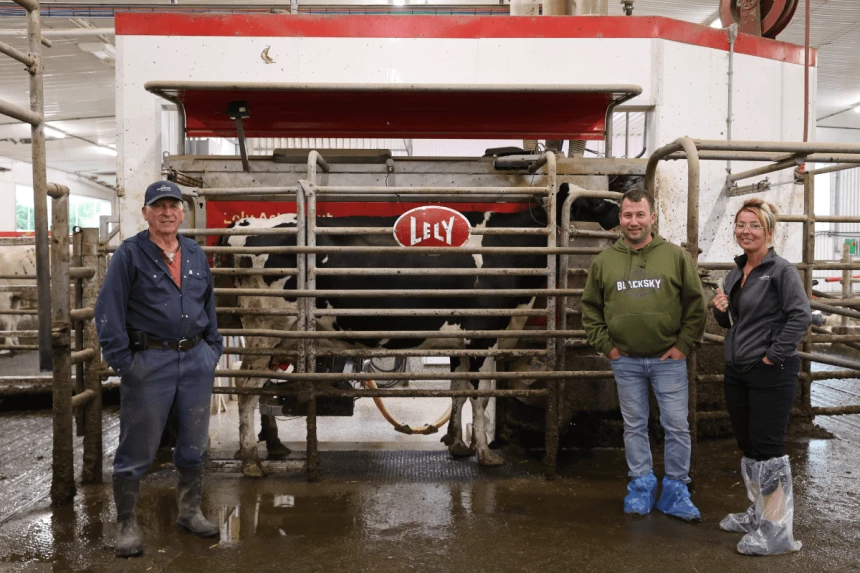 Robot de traite de la Ferme Forgel