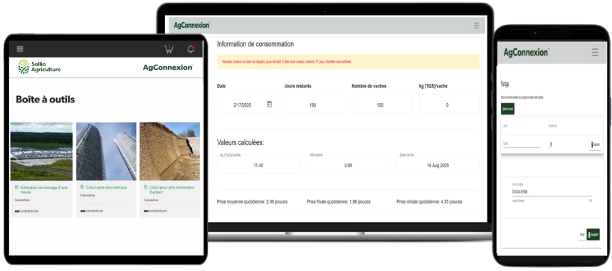 Option boîte à outil dans agconnexion