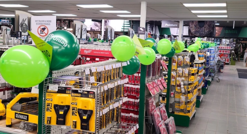 Succursale BMR décorée chez Uniag