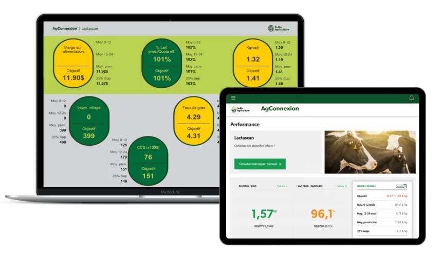 Outil Agroéconomique dans l'application AgConnexion.