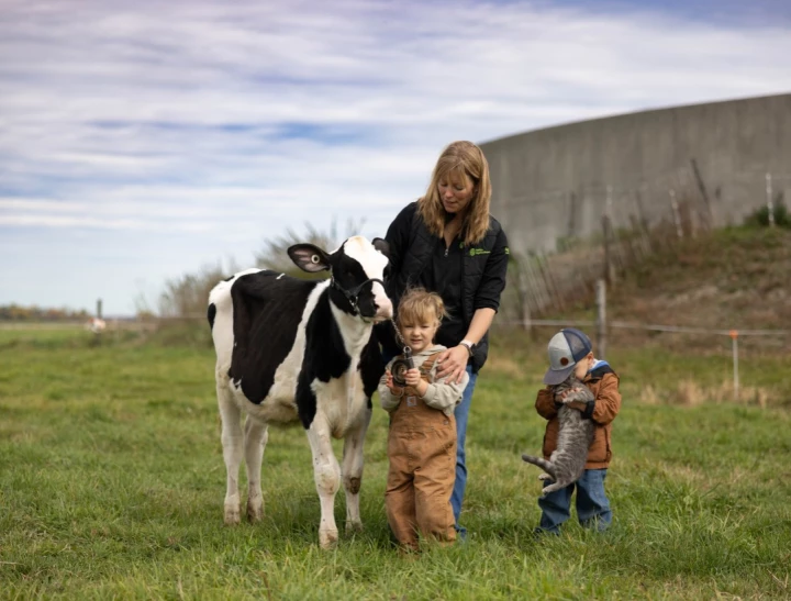 Flavie, Nathan et Marie-Pier de la Ferme Silvercrest