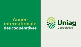 Année internationale des coopératives avec le logo d'Uniag Coopérative