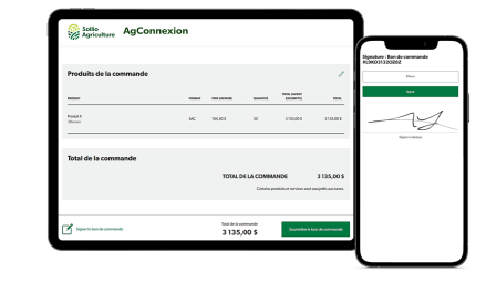 Saisie d'écran de l'AgConnexion