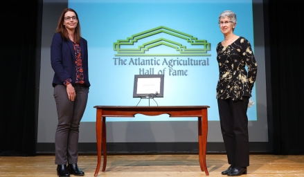Anne Beaumont, at the Atlantic Agricultural Hall of Fame