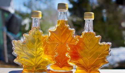 Bouteille de syrop d'érable