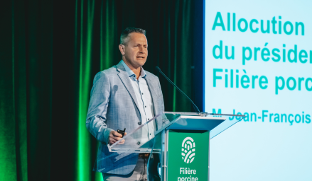 Jean-François Roy, président de la Filière porcine coopérative