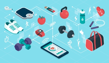 Illustration de saines habitudes de vie - Photo iStock