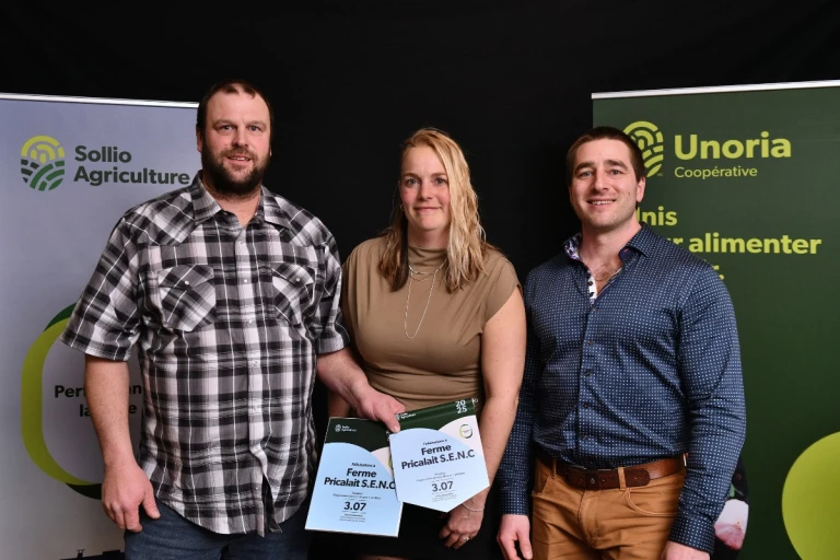 Ferme Pricalait au concours Performance laitière d'Unoria