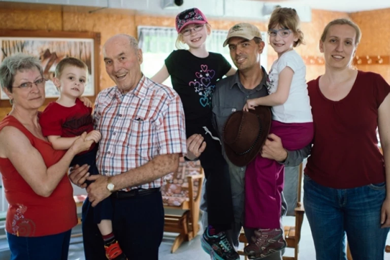 Benoit Ouellet et sa famille
